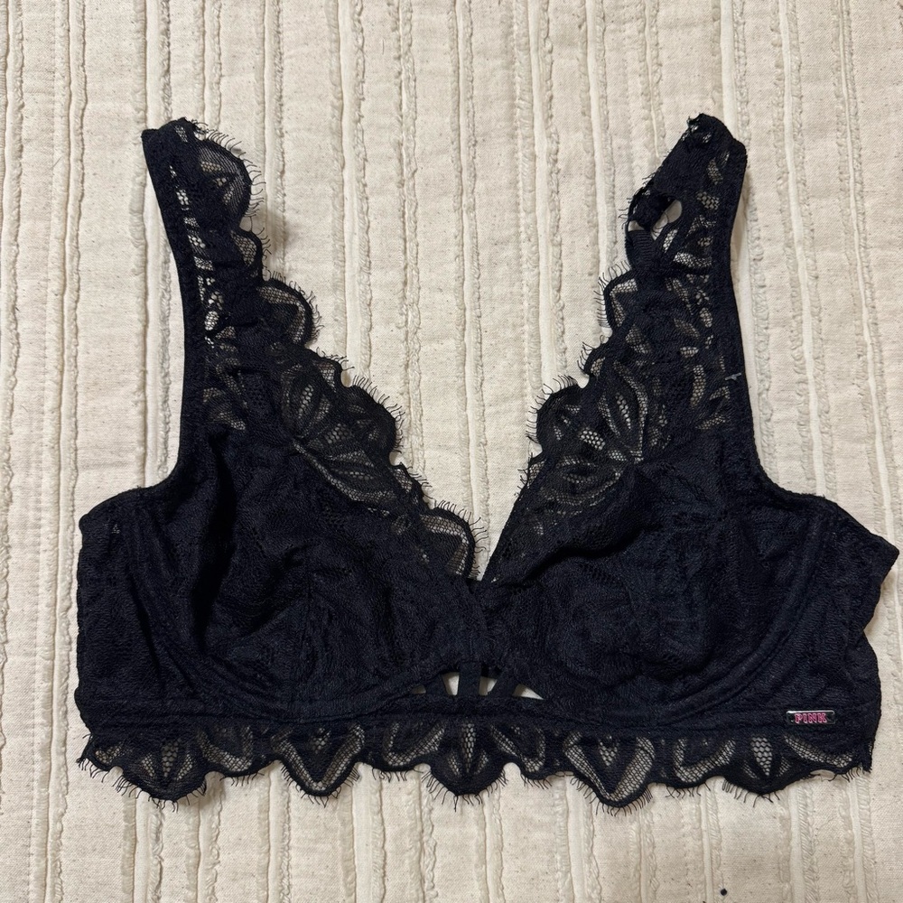 Pink VS Date Unlined Lace Bra
